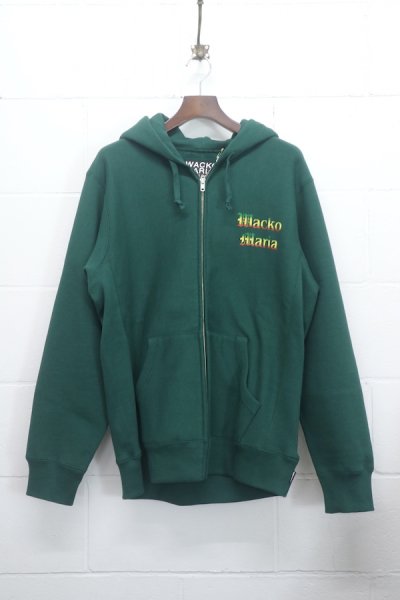 HEAVY WEIGHT ZIP HOODED SWEAT SHIRT (GREEN)