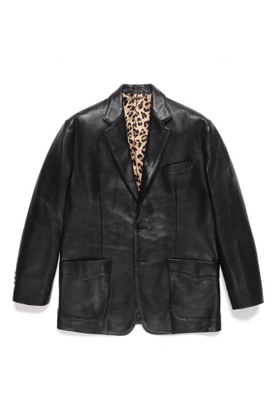 LEATHER JACKET ( TYPE-2 ) (BLACK)