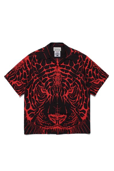 WOLF'S HEAD / HAWAIIAN SHIRT S/S (BLACK)