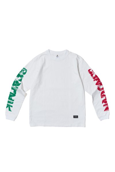 L/S Print Tee -Mad Ones- （White）