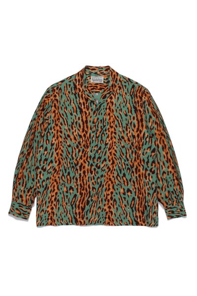 HAWAIIAN SHIRT L/S ( TYPE-2 ) (GREEN)