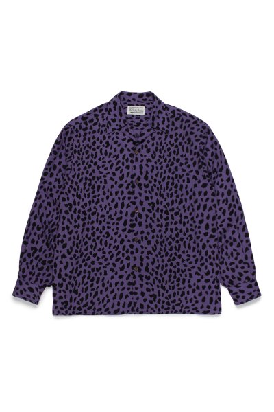 HAWAIIAN SHIRT L/S ( TYPE-5 ) (PURPLE)