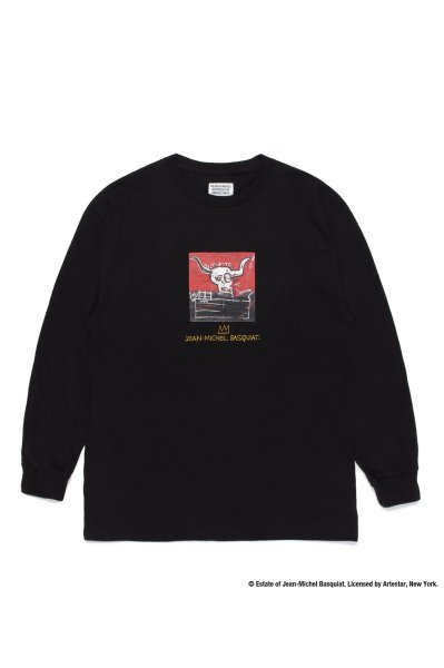 JEAN-MICHEL BASQUIAT / CREW NECK LONG SLEEVE T-SHIRT (BLACK)