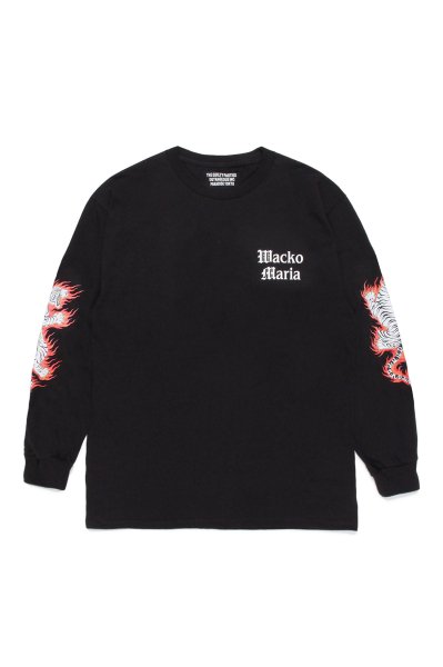 TIM LEHI / CREW NECK LONG SLEEVE T-SHIRT ( TYPE-1 ) (BLACK)