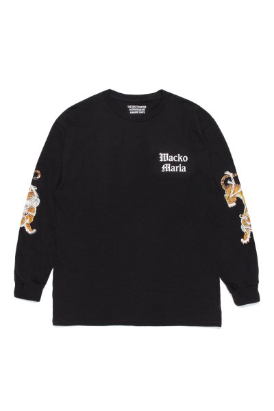 TIM LEHI / CREW NECK LONG SLEEVE T-SHIRT ( TYPE-2 ) (BLACK)