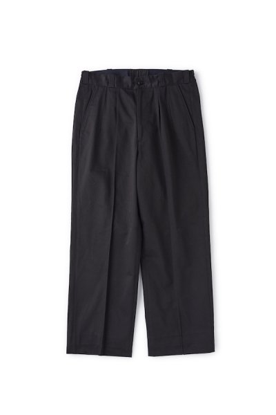 FRONT TUCK ARMY TROUSER (BLACK)