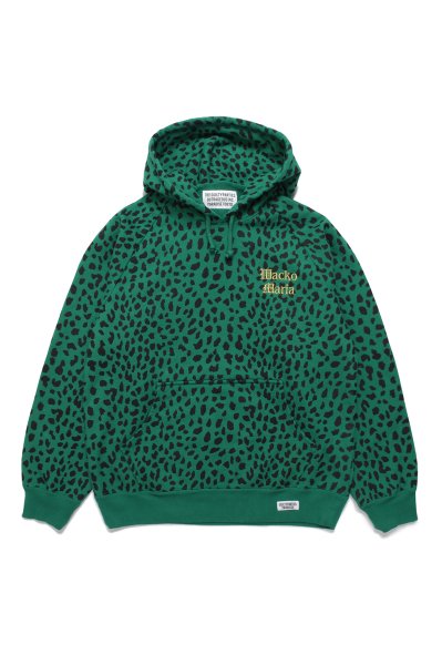 WASHED HEAVY WEIGHT PULLOVER HOODED SWEAT SHIRT ( TYPE-3 ) (GREEN)