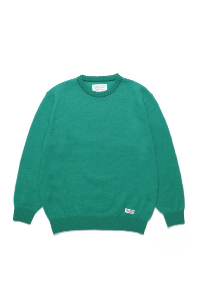 MOHAIR CREW NECK SWEATER (GREEN)