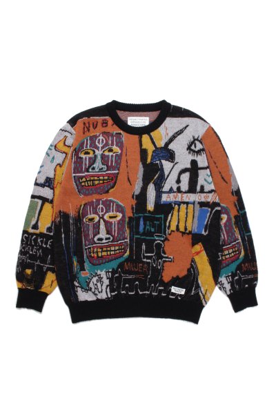 JEAN-MICHEL BASQUIAT / CREW NECK SWEATER ( TYPE-2 ) (ONE)