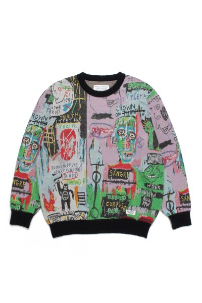 JEAN-MICHEL BASQUIAT / CREW NECK SWEATER ( TYPE-3 ) (ONE)