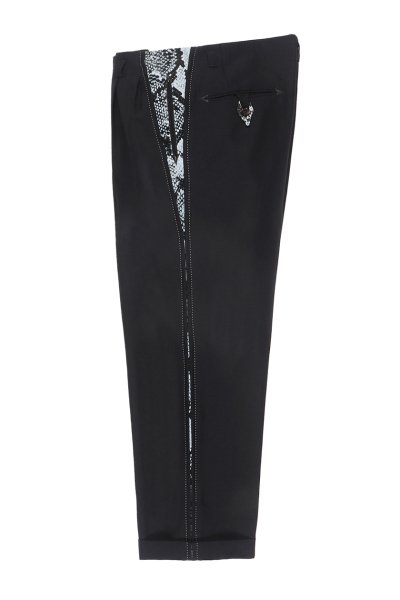 WOLF'S HEAD / ROCKABILLY PANTS (BLACK-BLUE)