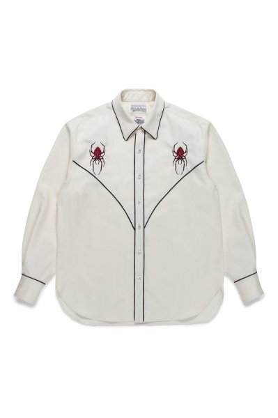 WOLF'S HEAD / WESTERN SHIRT L/S ( TYPE-1 ) (WHITE)