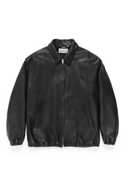 LEATHER 50'S JACKET (BLACK)