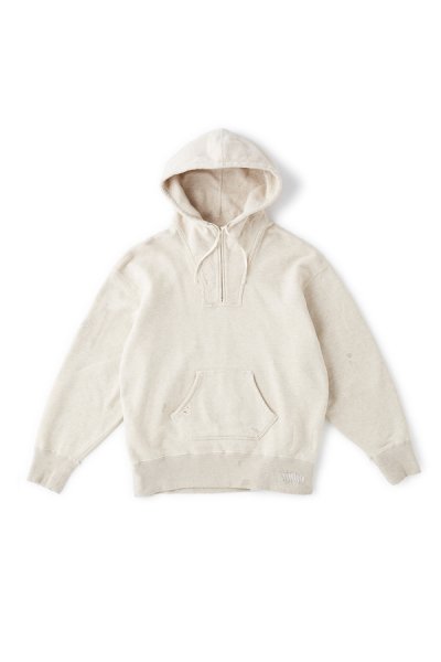 PATINA COTTON SWEAT HOODIE (SCAR FACE) (FOG)