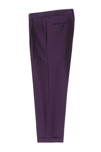 PLEATED TROUSERS ( TYPE-1 ) (PURPLE)