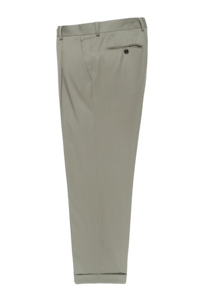 PLEATED TROUSERS ( TYPE-1 ) (SMOKY-GREEN)