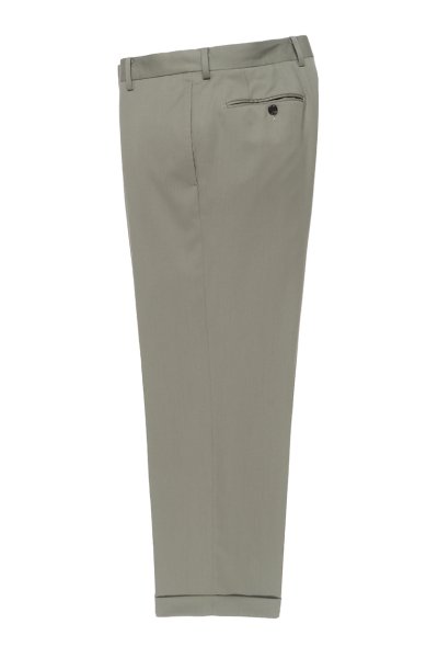 PLEATED TROUSERS ( TYPE-2 ) (SMOKY-GREEN)