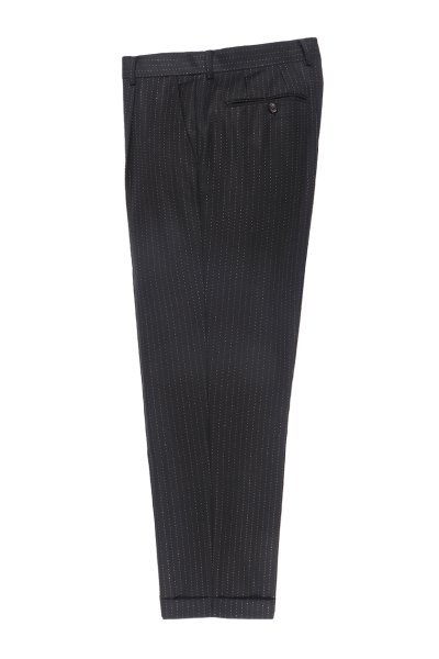 PLEATED TROUSERS ( TYPE-2 ) (BLACK)