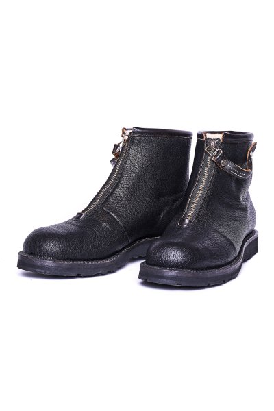 FARGO (CENTER ZIP MOUTON BOOTS センタージップムートンブーツ) (BLACK)