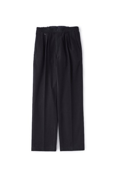 GATHERED BACK SPORTING TROUSER(COTTON) (BLACK)