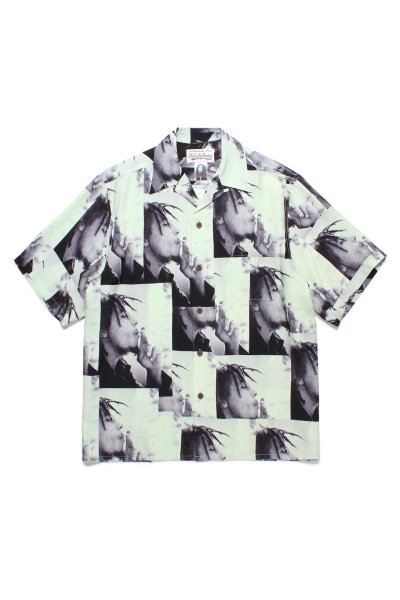 BOB MARLEY / HAWAIIAN SHIRT S/S (L-GREEN)