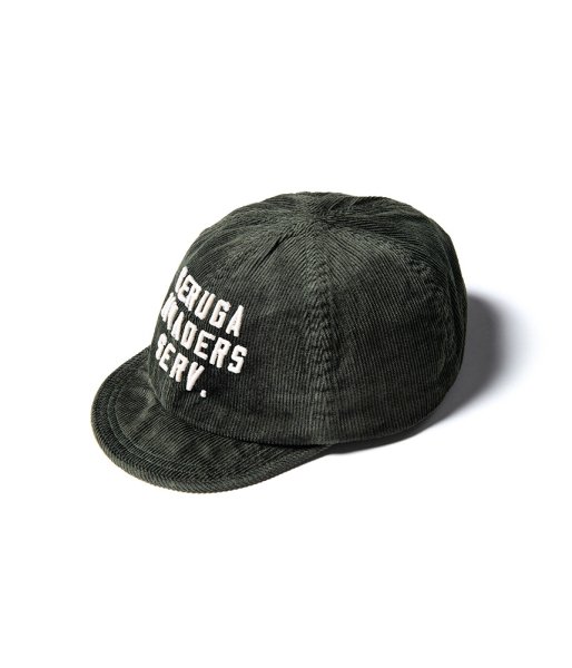 H-D CORDUROY CAP <INVADERS SERV.> (DARK-GREEN)