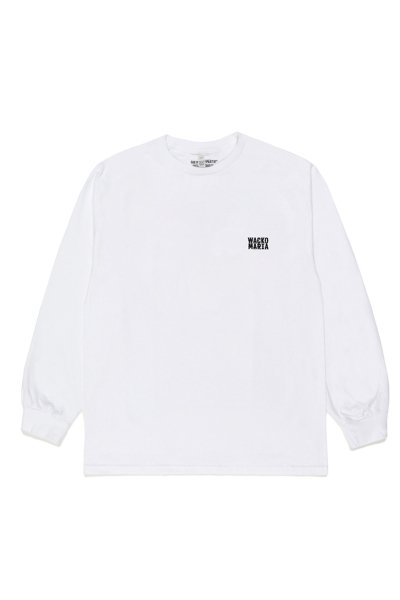 CREW NECK LONG SLEEVE T-SHIRT (WHITE)