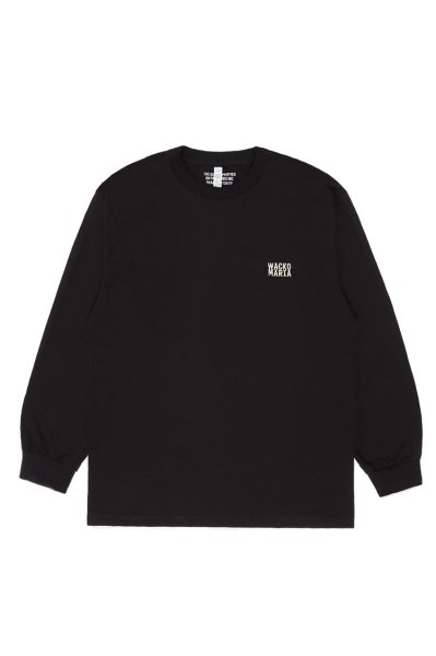 CREW NECK LONG SLEEVE T-SHIRT (BLACK)