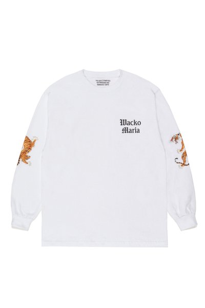 TIM LEHI / CREW NECK LONG SLEEVE T-SHIRT ( TYPE-1 ) (WHITE)