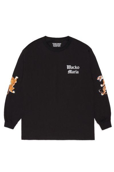 TIM LEHI / CREW NECK LONG SLEEVE T-SHIRT ( TYPE-1 ) (BLACK)