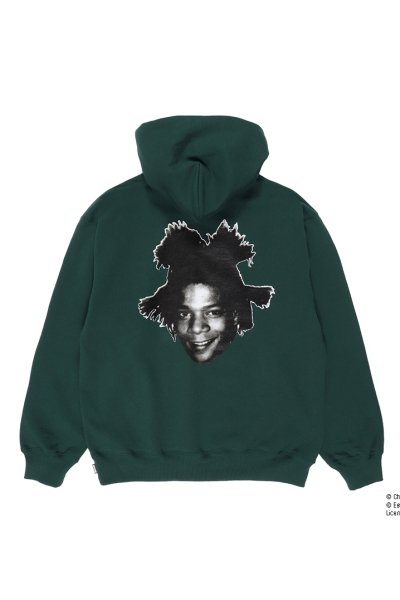 JEAN-MICHEL BASQUIAT / HEAVY WEIGHT PULLOVER HOODED SWEAT SHIRT (GREEN)