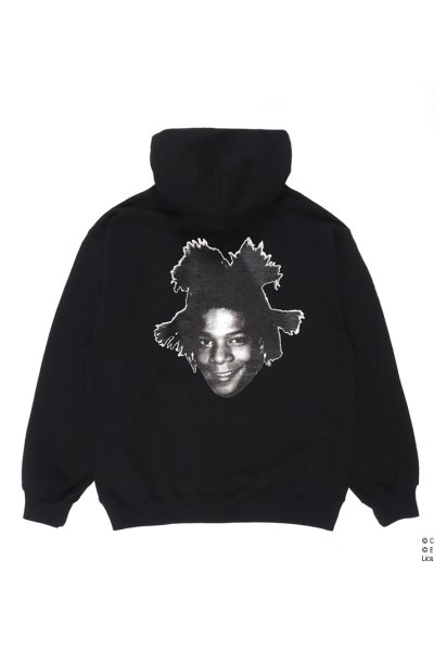 JEAN-MICHEL BASQUIAT / HEAVY WEIGHT PULLOVER HOODED SWEAT SHIRT (BLACK)