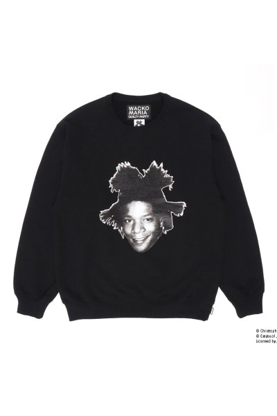 JEAN-MICHEL BASQUIAT / HEAVY WEIGHT CREW NECK SWEAT SHIRT (BLACK)