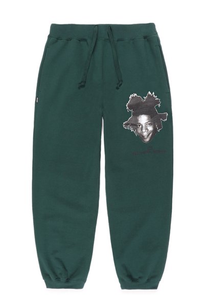 JEAN-MICHEL BASQUIAT / HEAVY WEIGHT SWEAT PANTS (GREEN)