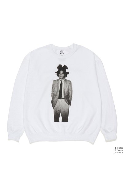 JEAN-MICHEL BASQUIAT / CREW NECK SWEAT SHIRT (WHITE)