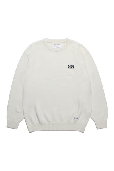 CLASSIC CREW NECK SWEATER ( TYPE-2 ) (WHITE)