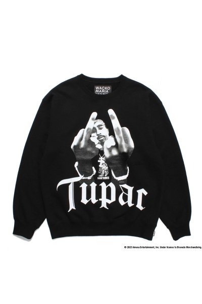 TUPAC / HEAVY WEIGHT CREW NECK SWEAT SHIRT ( TYPE-1 ) (MONO)