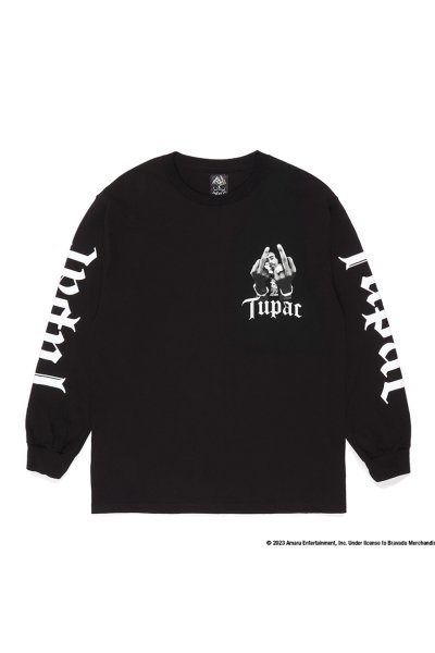 TUPAC / CREW NECK LONG SLEEVE T-SHIRT (MONO)