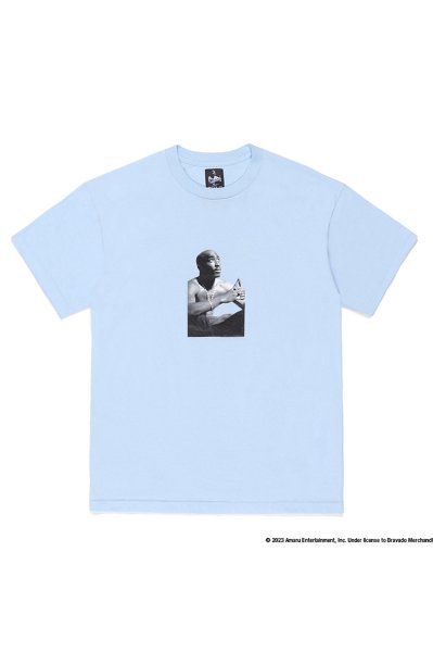 TUPAC / CREW NECK T-SHIRT ( TYPE-1 ) (L-BLUE)