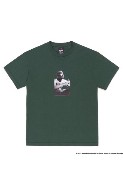 TUPAC / CREW NECK T-SHIRT ( TYPE-1 ) (GREEN)