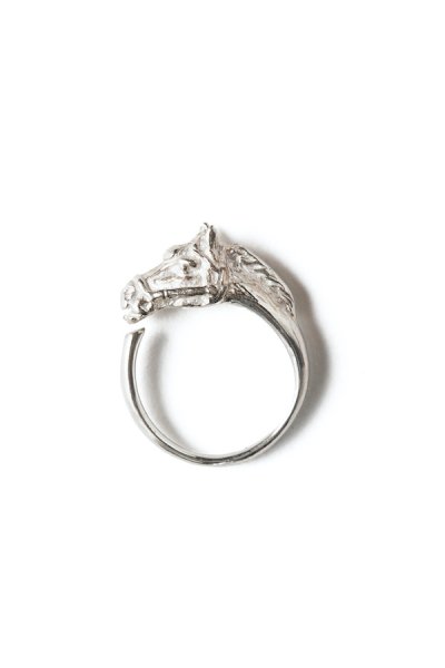 HARDY (HORSE RING) (SILVER/WHITE FINISH)