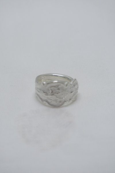 IRIAN (SPOON RING) (SILVER/WHITE FINISH)