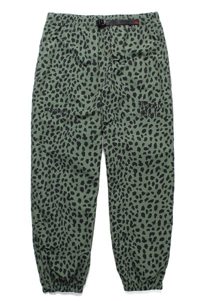 GRAMICCI / LEOPARD TRACK PANTS (KHAKI)