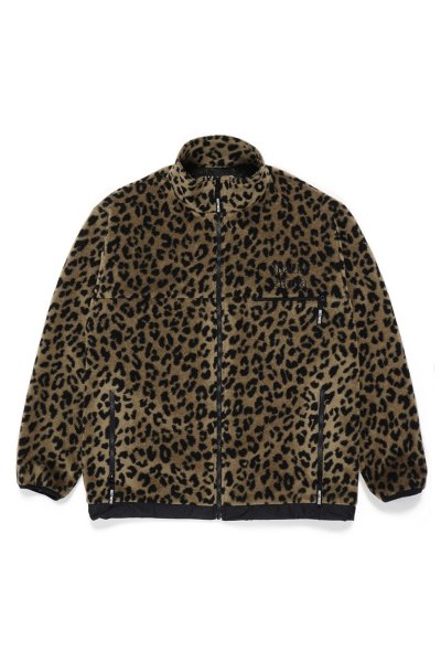 LEOPARD BOA FLEECE JACKET (BEIGE)