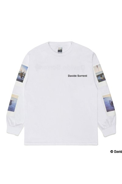 DAVIDE SORRENTI / CREW NECK LONG SLEEVE T-SHIRT (WHITE)