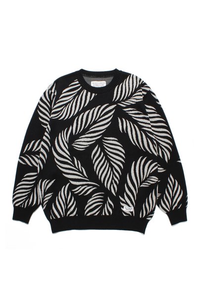 JACQUARD SWEATER (BLACK-GRAY)