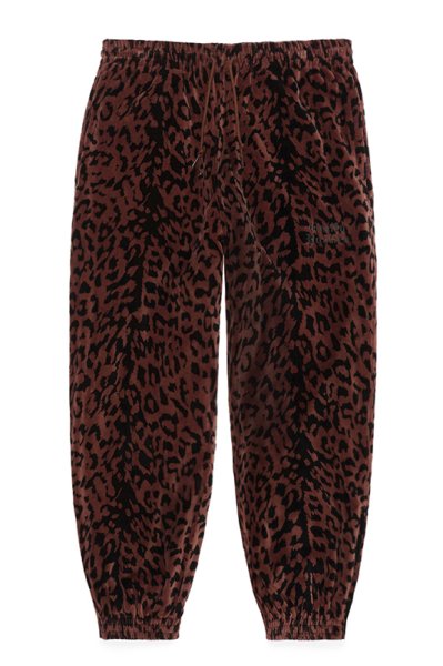 LEOPARD VELVET PANTS (BROWN)