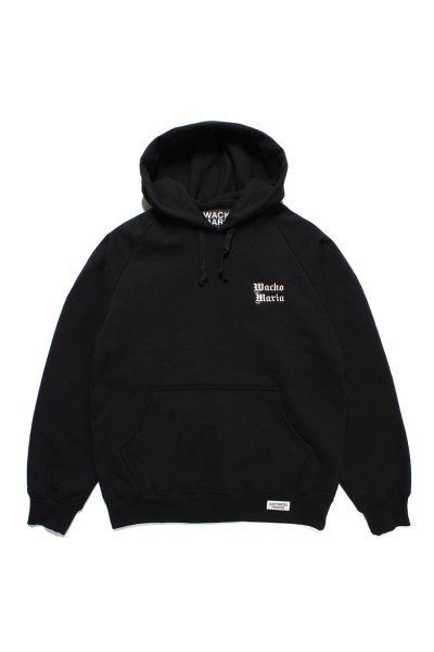 HEAVY WEIGHT PULLOVER HOODED RAGLAN SLEEVE SWEAT SHIRT (BLACK)