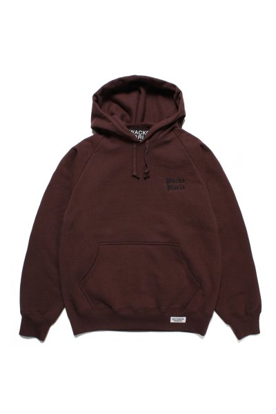 HEAVY WEIGHT PULLOVER HOODED RAGLAN SLEEVE SWEAT SHIRT (BURGUNDY)