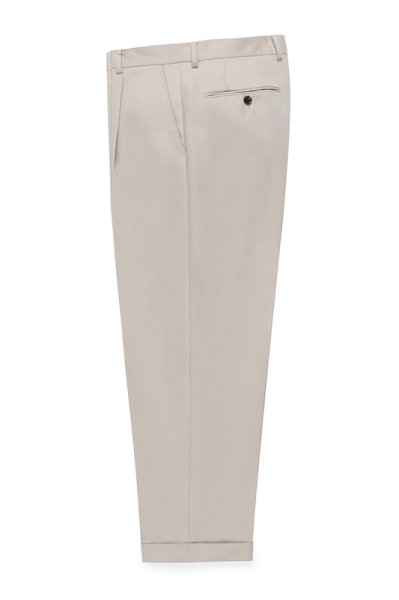 PLEATED TROUSERS (IVORY)